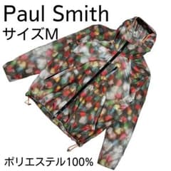 PaulSmithフーディージャケット総柄マルチ軽量防風ユニセックスサイズM 