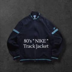80s 青タグ NIKE ナイキ トラックジャケット スウッシュ刺繍ロゴ