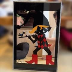 稀少品 藤城清治 パブミラー 鏡 こびと 壁掛け ヴィンテージ - メルカリ
