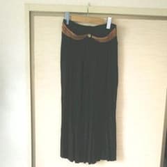 vintage ブラック ベルト飾り付き スカートのサムネイル
