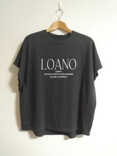 新品☆しまむら×近藤千尋 FLASH BLUE☆ロゴドルマンＴシャツ♪濃灰　Mのサムネイル