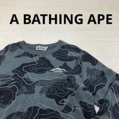 A BATHING APE スウェット プルオーバー カモフラ グレー L - メルカリ