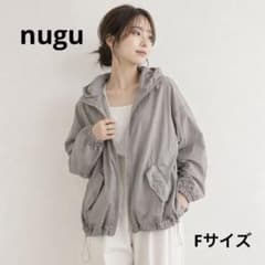 nugu グレー マウンテンパーカー フリーサイズ　シースルーパーカー　春服のサムネイル