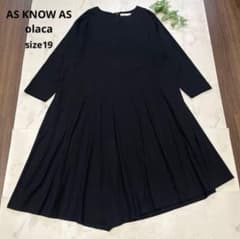 美品　 AS KNOW AS olaca アシンメトリーロングワンピース　19のサムネイル