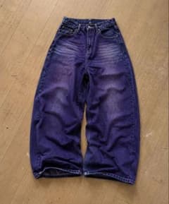 デニムパンツ パープル 古着のサムネイル