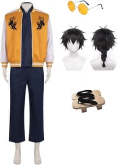 ウインドブレーカー コスプレ 十亀条 windbreaker 下駄、ウィッグ付きのサムネイル