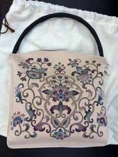 美品】岡重 OKAJIMA 手提げバッグ シルク 和装 着物 和柄 京都 - メルカリ