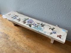 おしゃれ 壁掛け ラック ベージュ 花柄 (#3) ハンドメイド