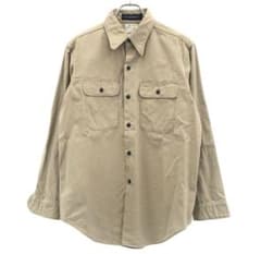 極美品　マディソンブルー　半袖シャツ　ハンプトン　ベージュ　2 マディソンブルー ベージュ ハンプトンバックサテンシャツ 2 - メルカリ