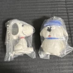 PEANUTSフロッキーマスコットチャームスヌーピー 2種セットのサムネイル