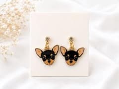 【犬好き必見♡1点限り】チワワ ピアス 犬モチーフ アクセサリーのサムネイル