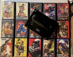 中古　NEO GEO AES ネオジオAES 本体とソフト　まとめ売りセットのサムネイル