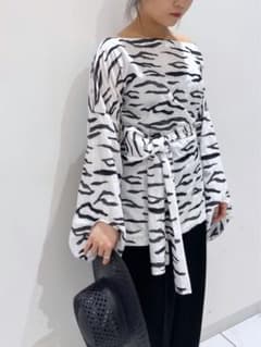ウィムガゼット ゼブラ刺繍ブラウス Whim Gazette プルオーバー 刺繍 