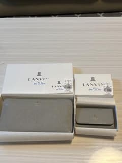 LANVIN en Bleu グレー 長財布 キーケース 箱付きのサムネイル
