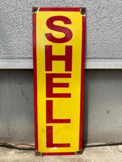 ビンテージ 大型 看板 SHELL シェル 高さ61cm / ガレージ - メルカリ