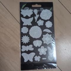 蓄光ペタペタシール 蝶 花 ステッカー