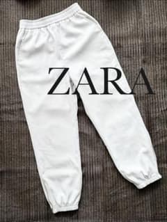 ZARA ファスナー付　カジュアル　ジョガーパンツ XS アイボリーのサムネイル