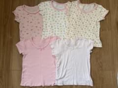 女の子 半袖肌着 5枚セット 95cm綿100%のサムネイル