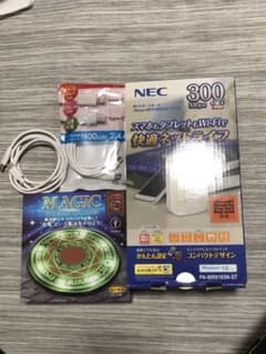 NEC Wi-Fiホームルーター、ワイヤレス充電器とタイプCケーブル2本セットのサムネイル