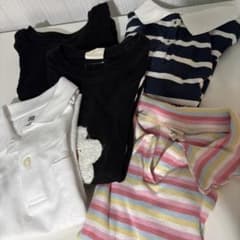 H&M キッズ ポロシャツ ボーダー 120-130cmなど5枚セットのサムネイル