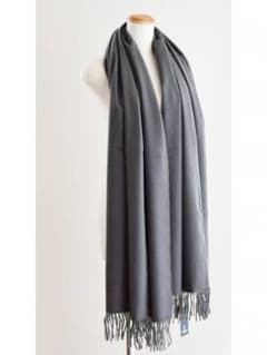 ジョンストンズ カシミヤ マフラー 大判 ストール MidGreyのサムネイル