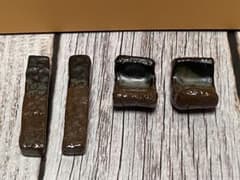 ハンドメイド（作家陶器）箸置き 2タイプ4個セットのサムネイル