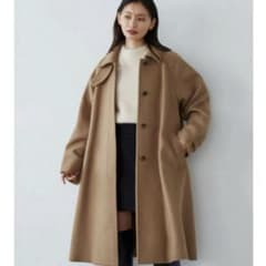 美品】EMMEL REFINES テントフレアコート ベージュ Sサイズ - メルカリ