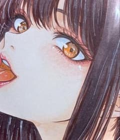 椎*つ様 手描き　イラスト　アナログ　オリジナル　女の子　中色紙のサムネイル