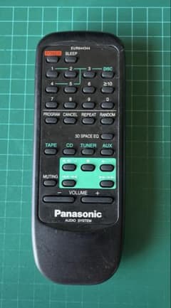 【中古】 パナソニック オーディオリモコン EUR644344 パナソニック オーディオリモコン EUR644344 - メルカリ