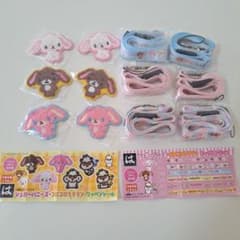 はま寿司 シュガーバニーズ ワッペンシール ネックストラップ 3種2セット12点