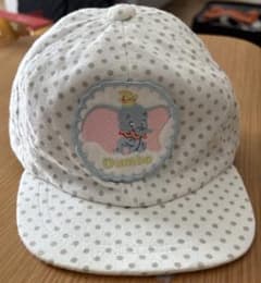 Dumbo polka dot baby cap, gray x white, 50cm, Disney