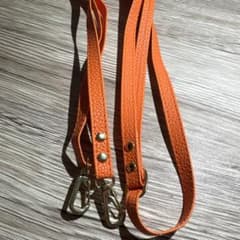 スマホショルダーストラップ オレンジ 合成皮革