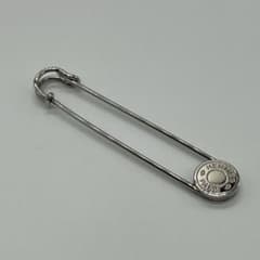 エルメス HERMES セリエ ピンブローチ 安全ピン シルバーカラー メタル