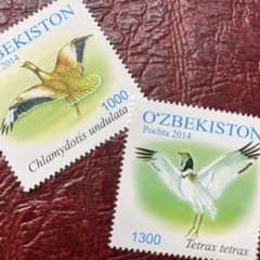 70927セール現品限 外国切手未使用 ウズベキスタン発行鳥2種揃 - メルカリ