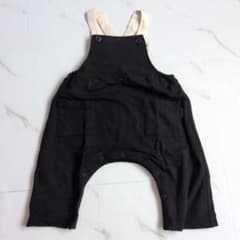 80サイズ branshes ベビー サロペット ブラックのサムネイル