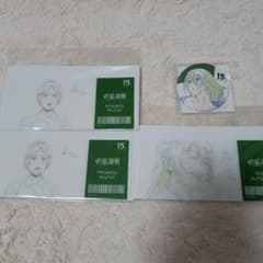 MAPPA 마파전 마술회전 클리어 카드 캔 배지 쿠로이 텐우치