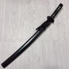 しのびや 模造刀 アルミ刀身 黒石目鞘 小刀のサムネイル