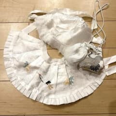 お宮参り用 鶴刺繍衣装セットのサムネイル