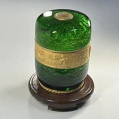 中国製　緑色ガラス　茶入れ 中国製 緑色ガラス 茶入れ - メルカリ