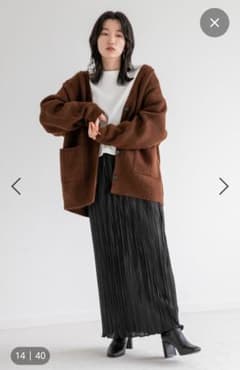プリーツタイトロングスカートのサムネイル