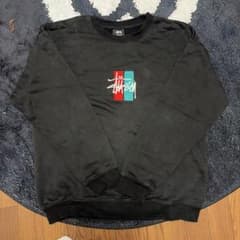 Stussy スウェット ブラック XL 刺繍ロゴのサムネイル