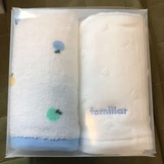新品 familiarファミリア フェイスタオルとハンドタオルセットのサムネイル