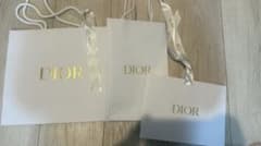 Dior ショップ袋 3枚セット ホワイトのサムネイル