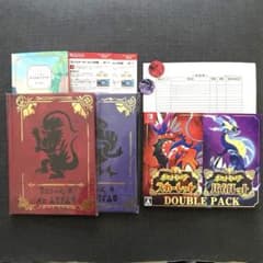 Switch ポケモン スカーレット バイオレット ダブルパック 美品 おまけ付