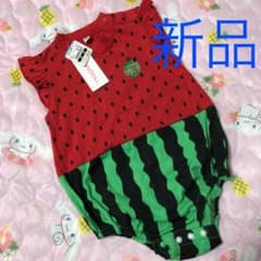「新品」80cm ロンパース　女の子のサムネイル