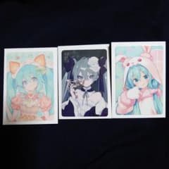 初音ミク ウエハース コレクトボックス 3種セット カード ローソンコラボのサムネイル