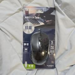 OHM BlueLED 静音マウス PC-SMUBS5M-K 有線のサムネイル