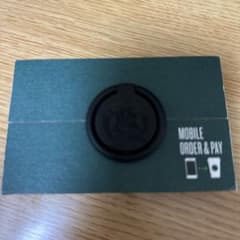 スターバックス　スマホリング　黒のサムネイル