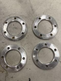 6穴139.7mm アルミスペーサー 4枚セット 10ミリ ハイエース ランクルのサムネイル