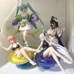 プライズフィギュア まとめ4体セット ミク エキドナ 一花 アルベド